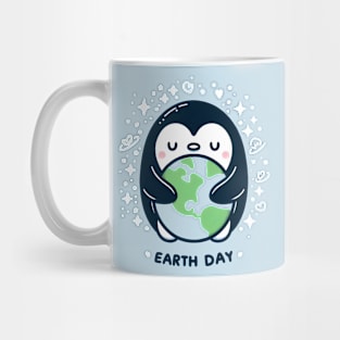 Earth Day Penguin Mug